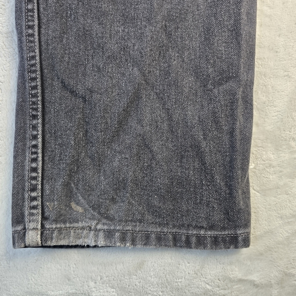 VTG Levis 550 Jeans Men FITS 40x32 Black MADE USA Denim Relaxed Fit Grunge - Picture 7 of 10